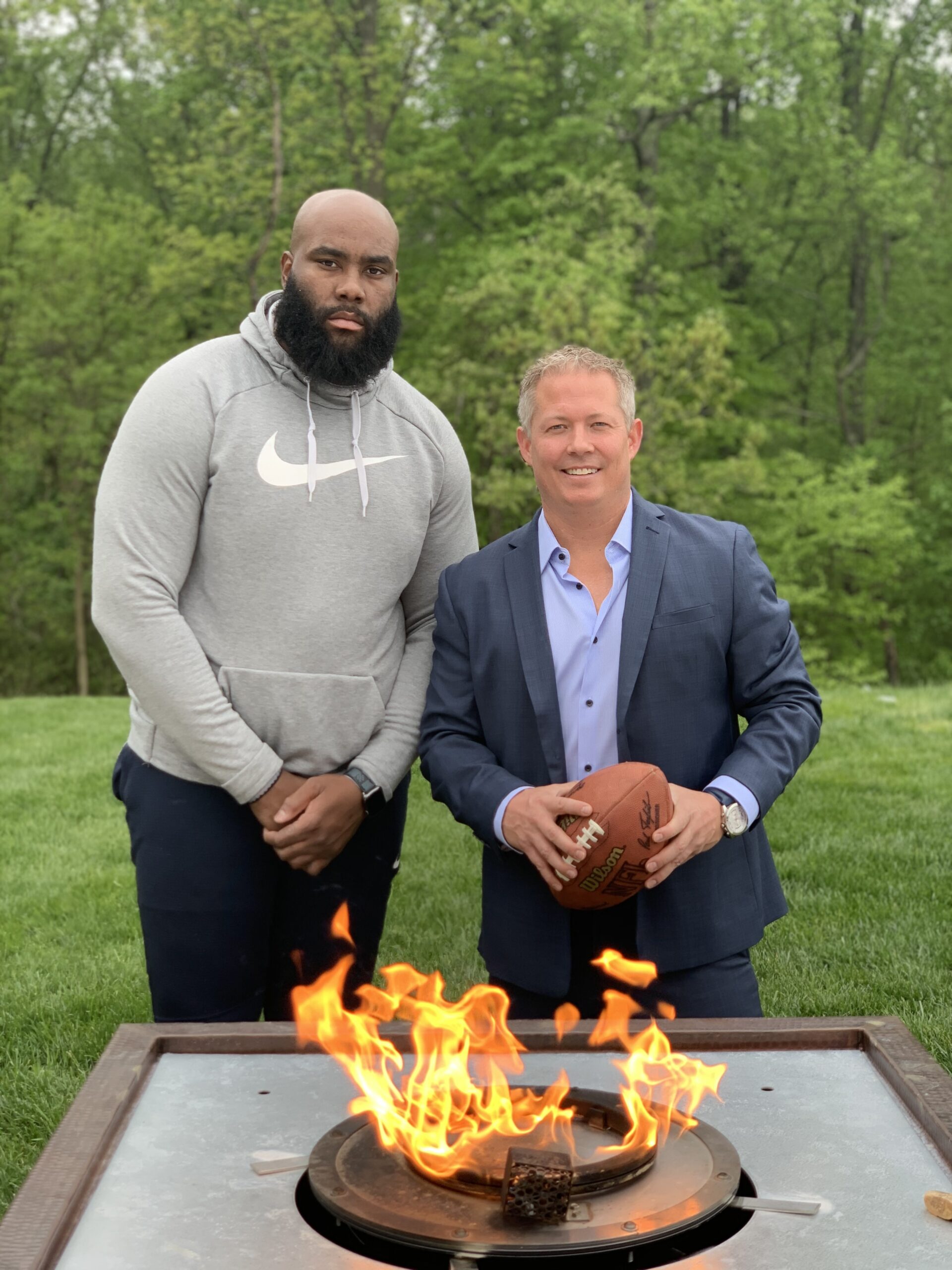 Andy Ross with Morgan Moses